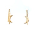 Gold Plated Moon Earrings