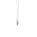 Rose Gold Plated Key on Serling Silver Necklace