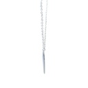 Sterling Silver Pendant With V Design At Its Centre