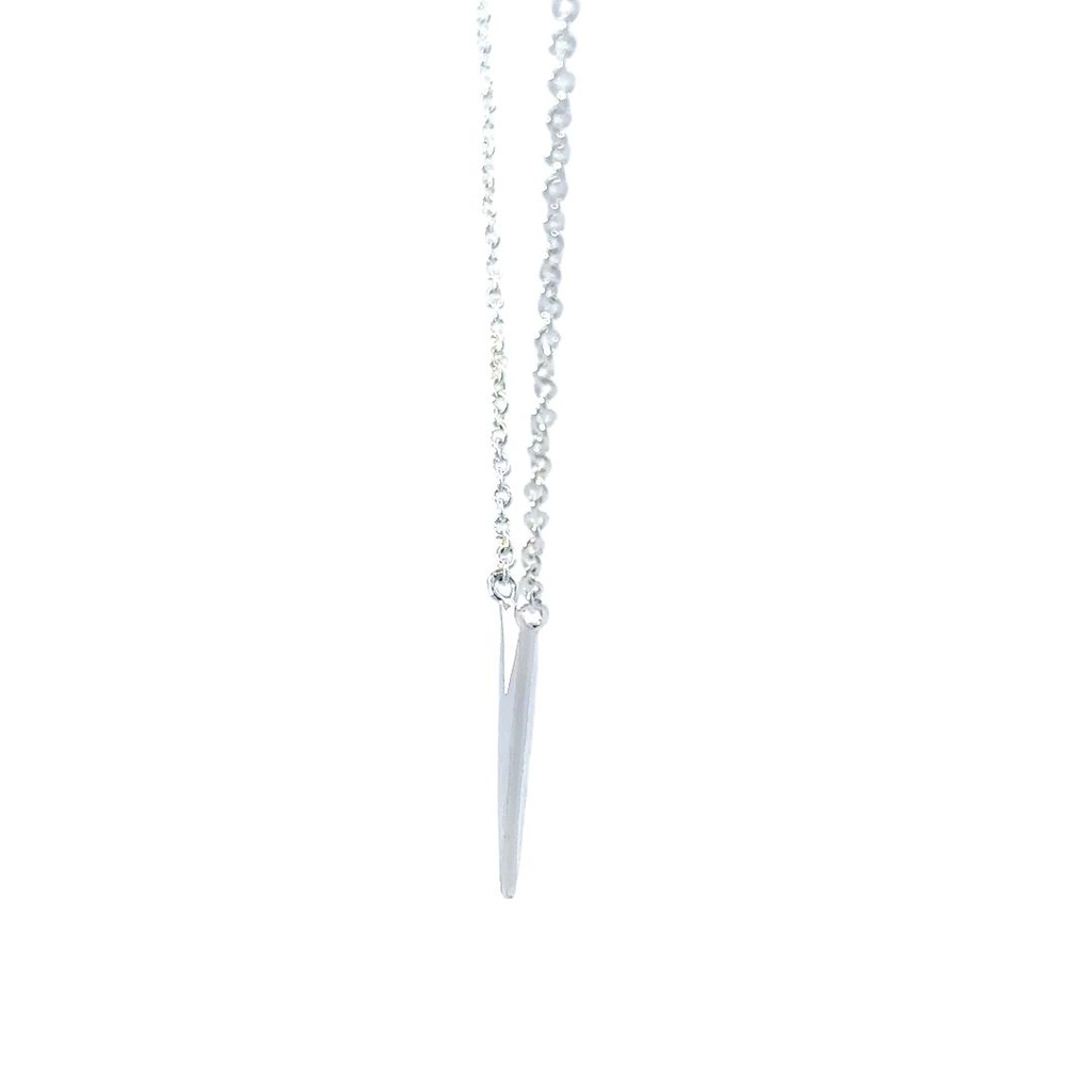Sterling Silver Pendant With V Design At Its Centre
