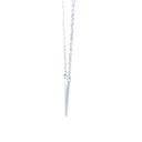Sterling Silver Pendant With V Design At Its Centre