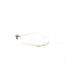 Delicate Pearl Bracelet With Silver Rose Charm