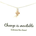 Silver & Rose Gold Plate Serpent Necklace