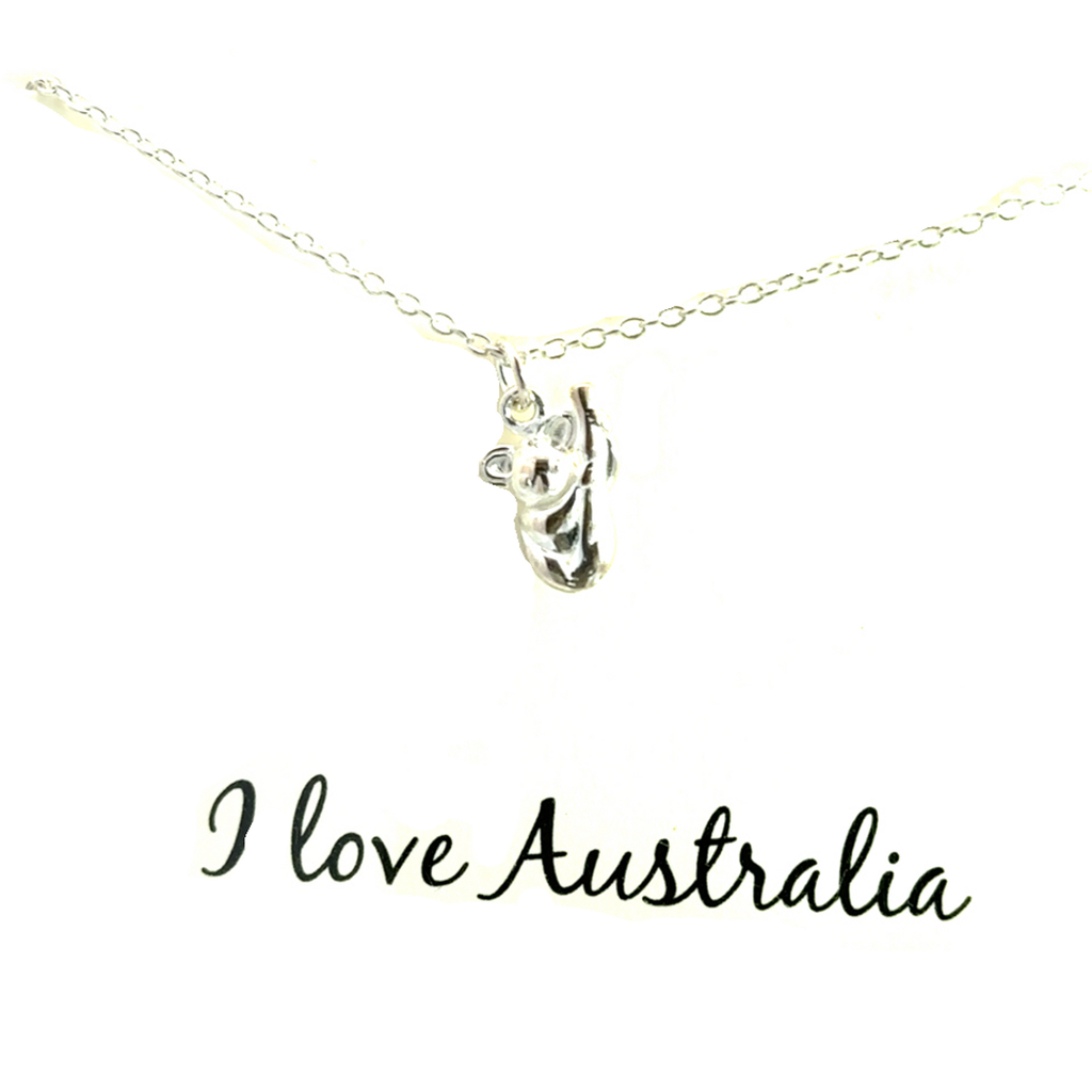 Petals Sterling Silver Koala Necklace
