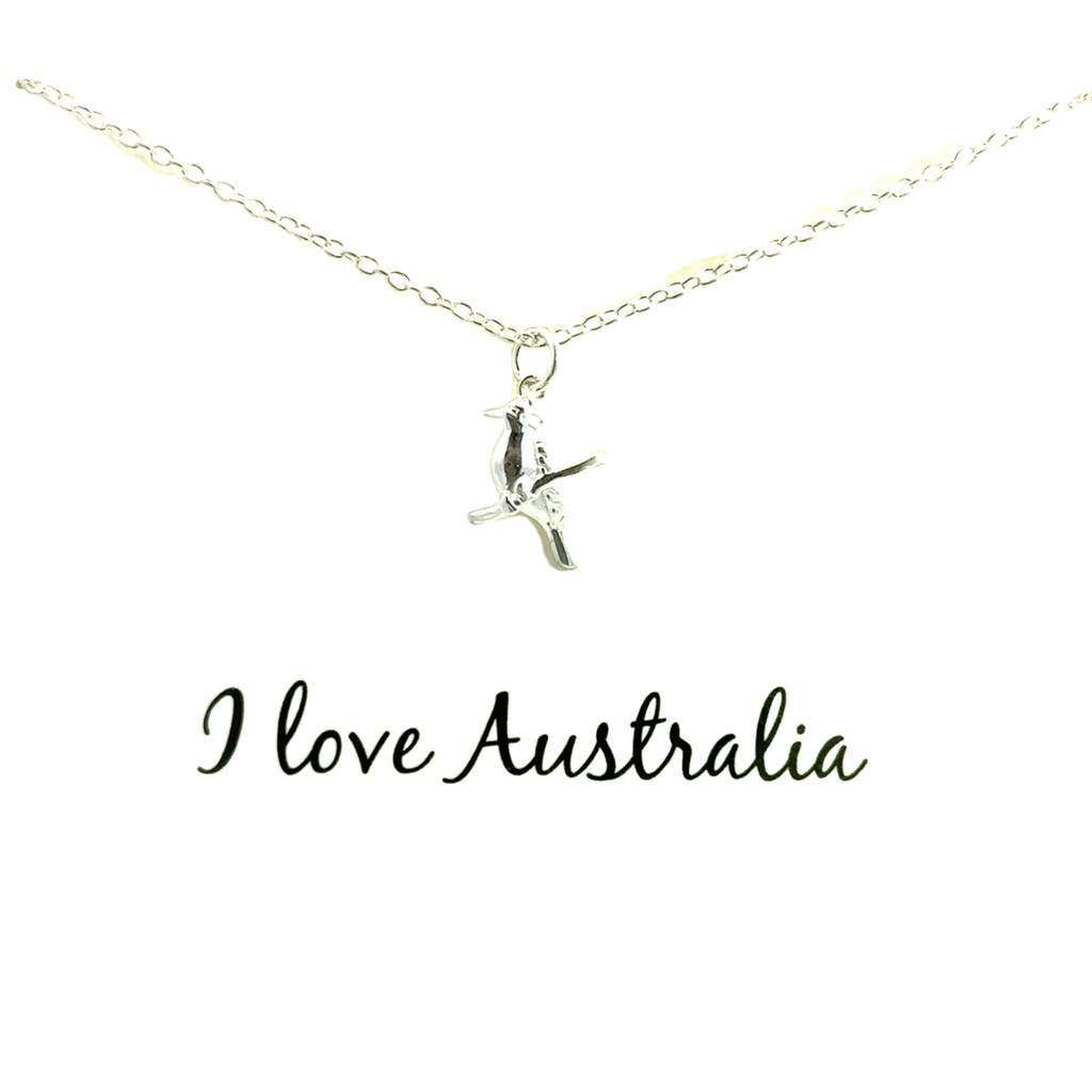 Petals Sterling Silver Kookaburra Necklace