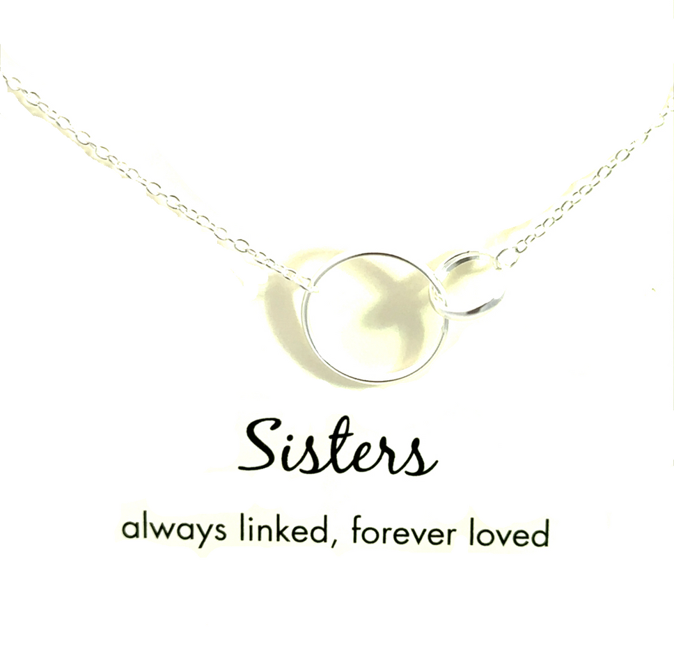 Sterling Silver "Sisters" Circle Necklace