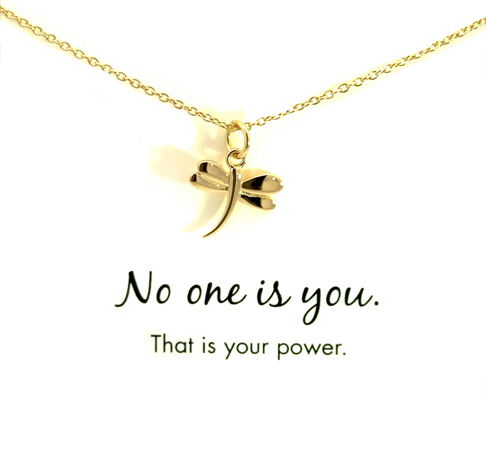No One is You Dragonfly Necklace