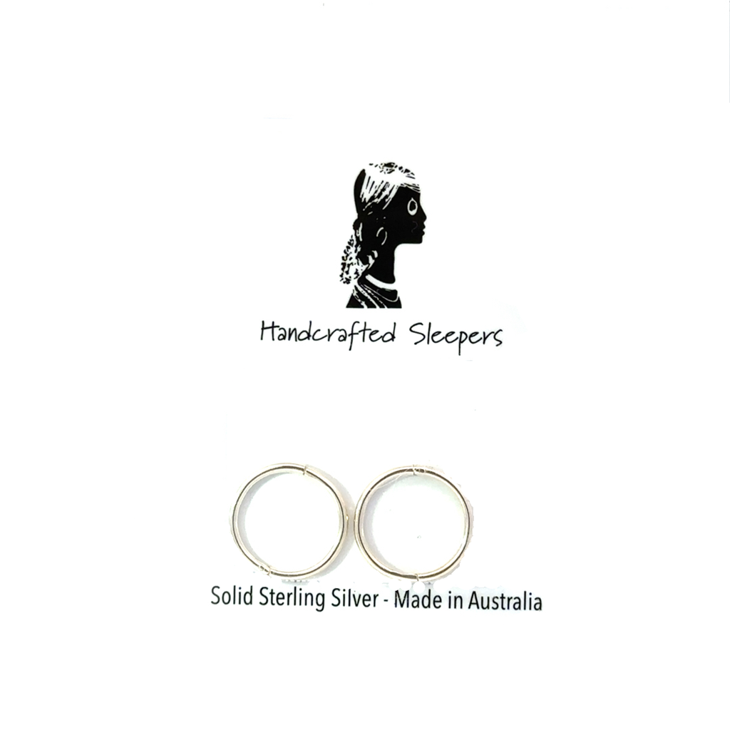 Sterling silver sleeper earrings