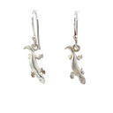 Silver Gecko Earring