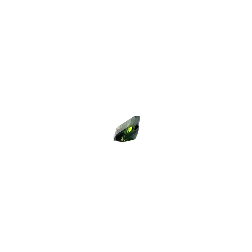 Loose Natural Olive Green Faceted Sapphire 1.30CT