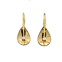 9ct Yellow Gold Purple Sapphire Earrings