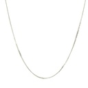 Silver Curb Link Delicate Necklace