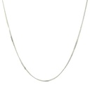 Silver Curb Link Delicate Necklace
