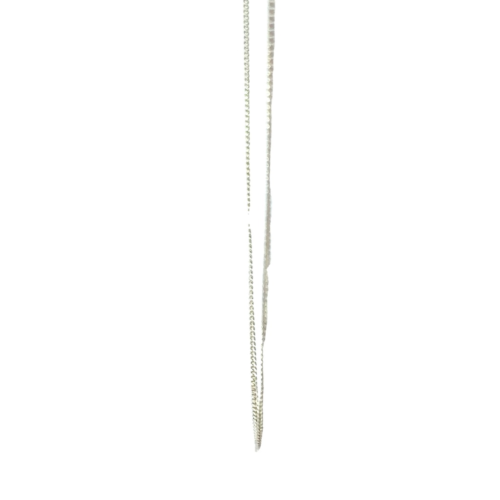 Silver Curb Link Delicate Necklace