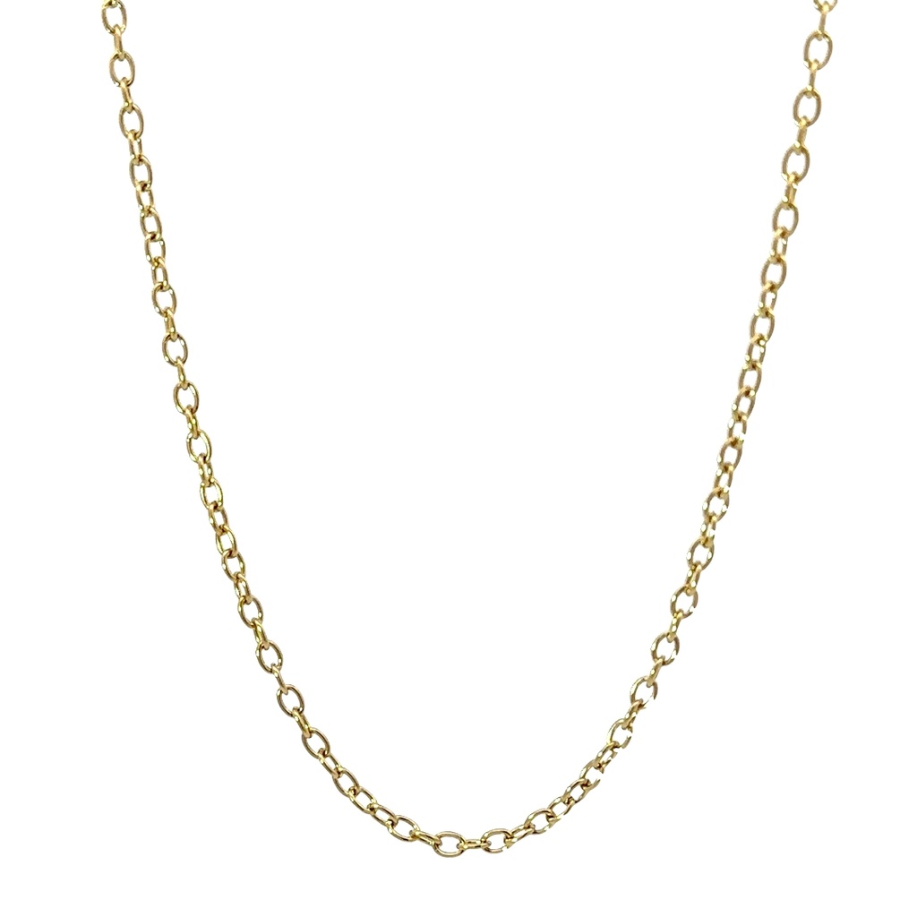Plated 14K Gold Stainless Steel Necklace 55cm