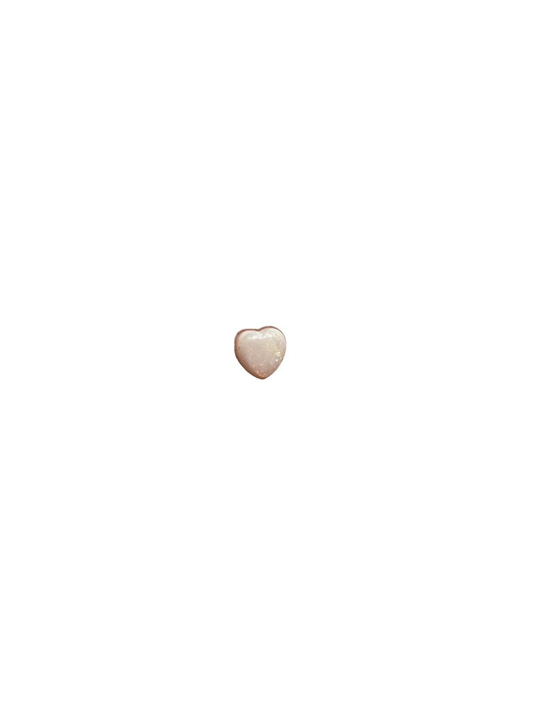 Loose Heart White Opal Gemstone