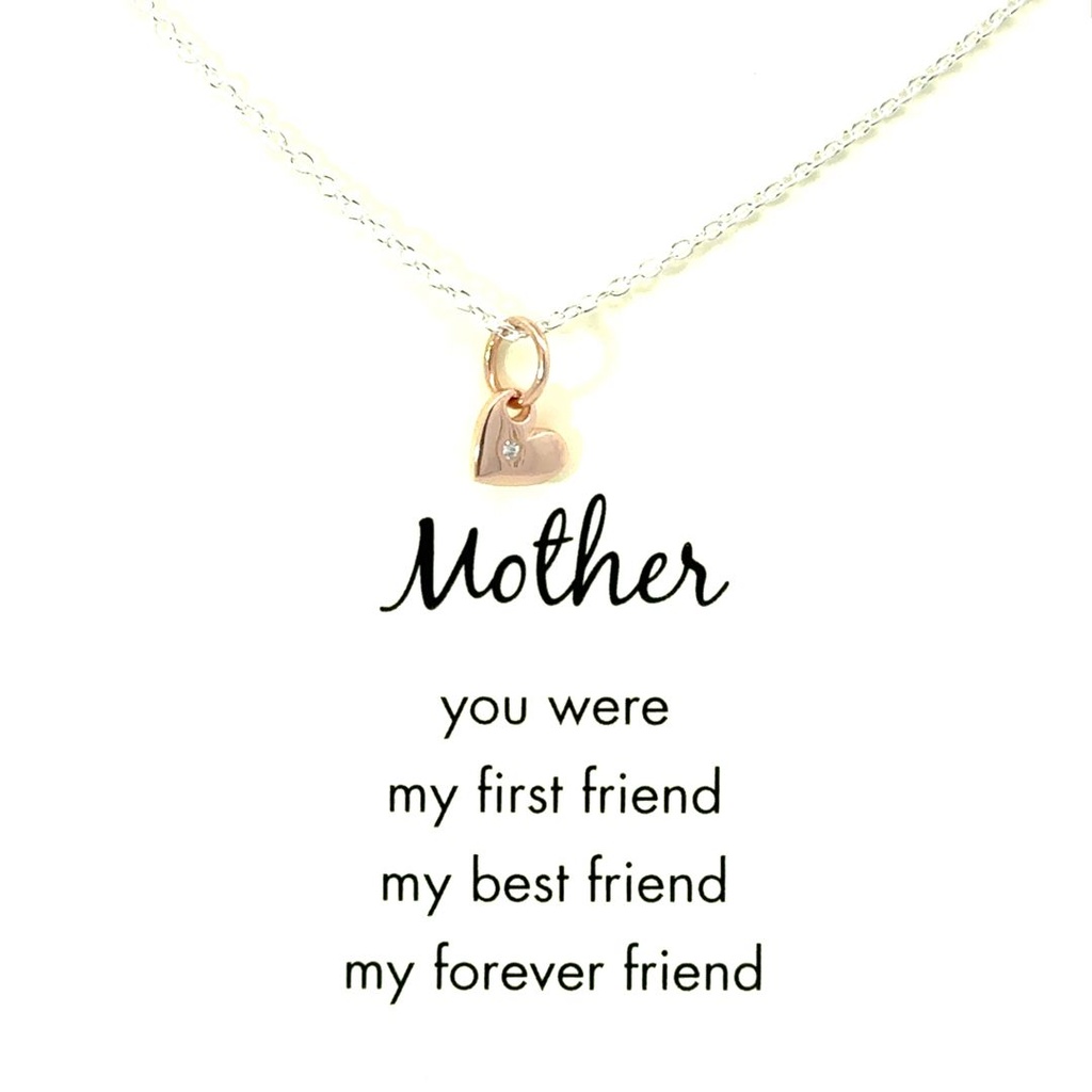Petals Mother Necklace In Sterling Silver