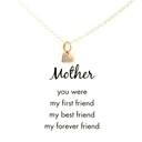 Petals Mother Necklace In Sterling Silver