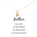 Petals Mother Necklace In Sterling Silver