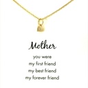 Petals Mother Necklace.. "You Were My First Friend.."