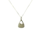 String Bilum Pendant In Sterling Silver