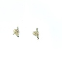 Twisted Bar Stud In Sterling Silver