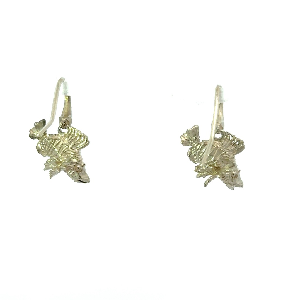 Lionfish Earrings In Sterling Silver