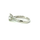 Cubic Sterling Silver Ring With CZ Set Band