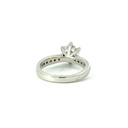 Cubic Sterling Silver Ring With CZ Set Band