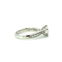Cubic Sterling Silver Ring With CZ Set Band
