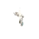 Sterling Silver 4-claw Triplet Oval Drop Opal Earrings
