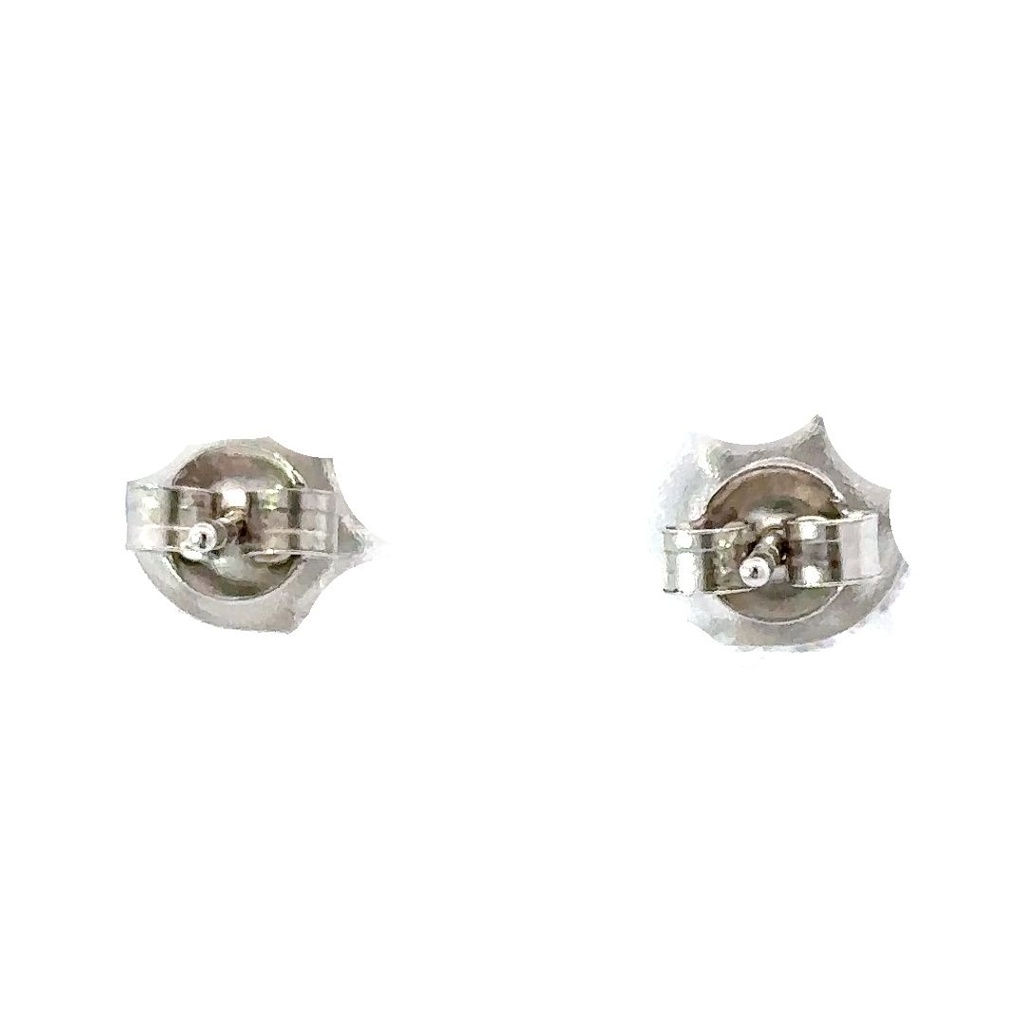 Cubic Zirconia Earring Studs In Sterling Silver