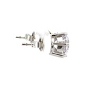 Cubic Zirconia Earring Studs In Sterling Silver
