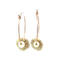 Pearl Hoop Earrings By Bilum & Bilas
