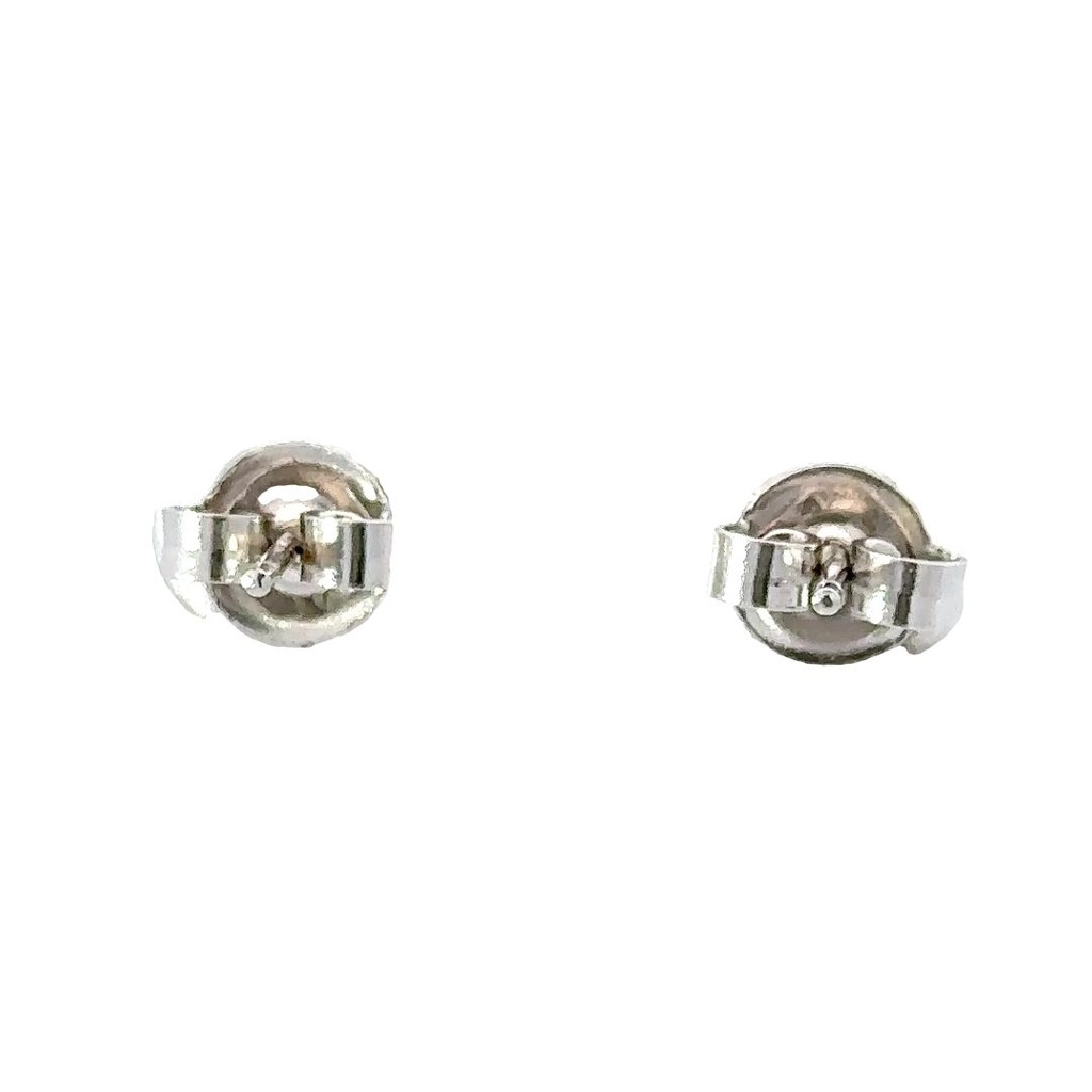 Cushion Cut Cubics In A Claw Setting In Sterling Silver
