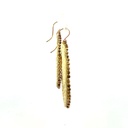 Woven Disc Sunset Earrings