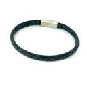 Blue Leather Bracelet