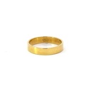 Wedding Ring In 18K Yellow Gold With A Flat Profile