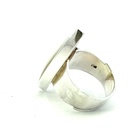 Mother Of Pearl Ring In Silver