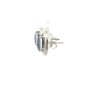 Sterling Silver Bezel Triplet Opal Earrings