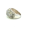 Intricate Design With Frangipani's Silver Ring