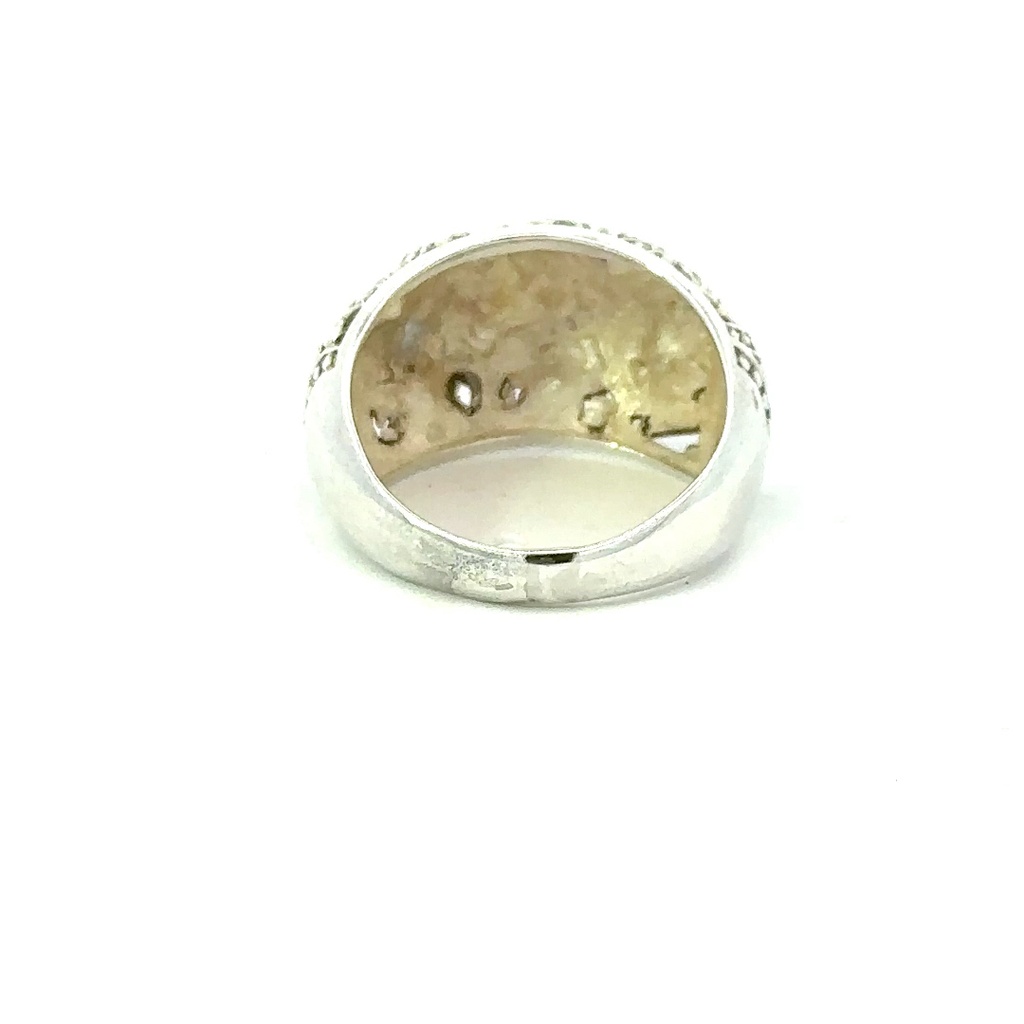 Intricate Design With Frangipani's Silver Ring