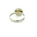 Granulation Domed Top Ring In Silver