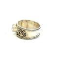 Amethyst Ring In Silver With A Detailed Design