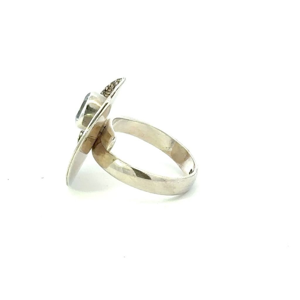 Granulation Cup Set with Topaz Silver Ring