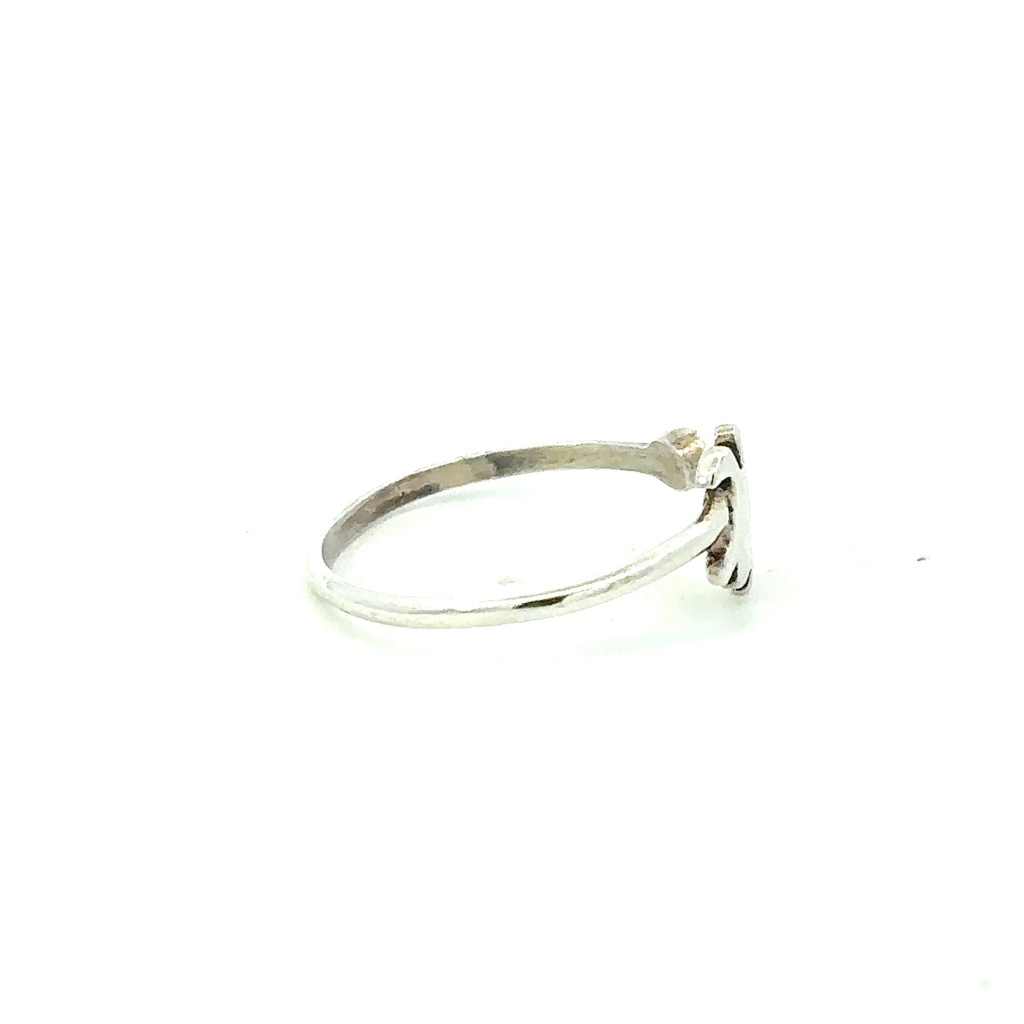 Turtle Ring With Cubic In Silver