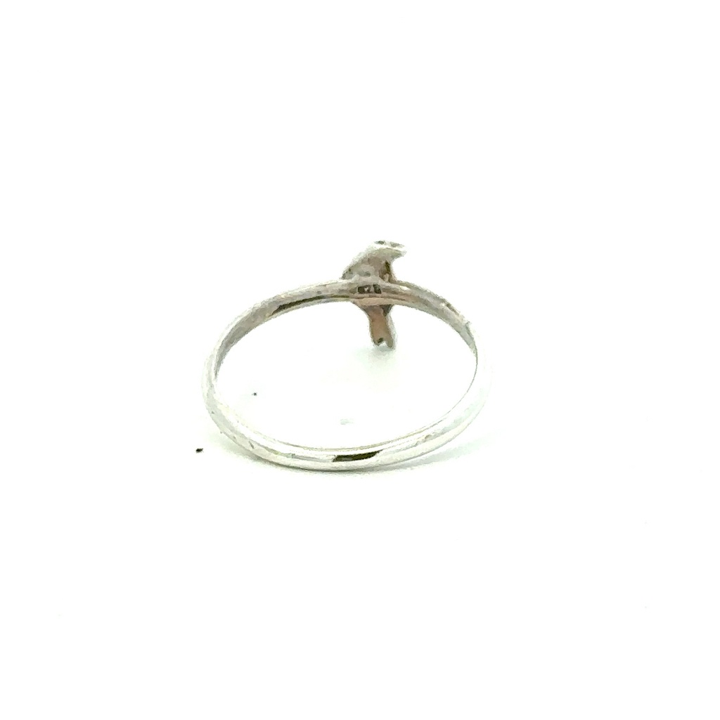 Bird Silhouette Ring In Silver