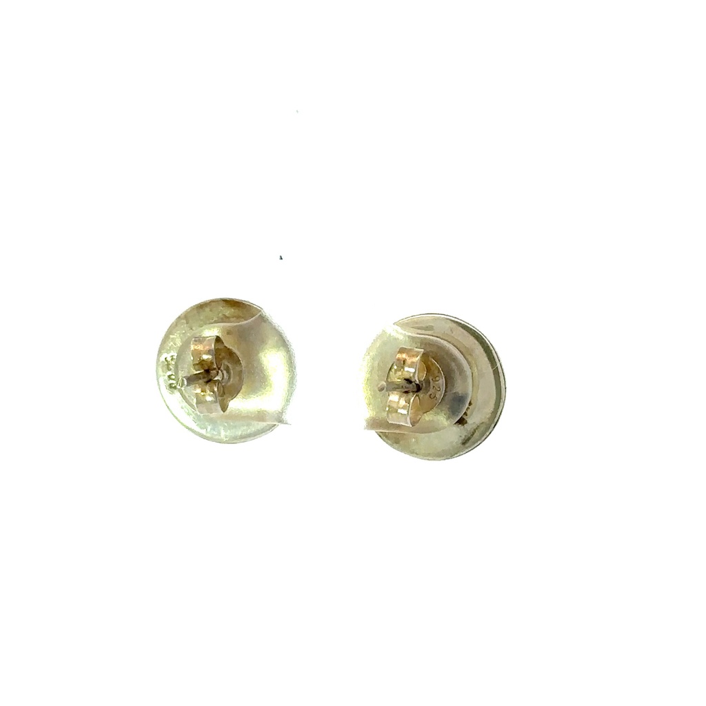 Granulation Domed Silver Studs