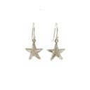 Sterling Silver Small Starfish Earrings