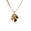 9ct Yellow Gold Four Leaf Clover Pendant